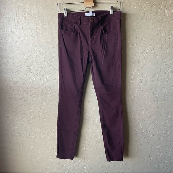 Ann Taylor Loft Burgundy Jegging Skinny Jeans - Picture 3 of 5